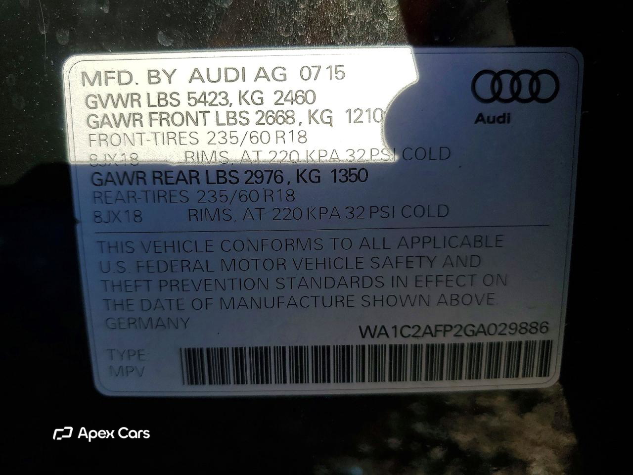 Audi Q5 2016