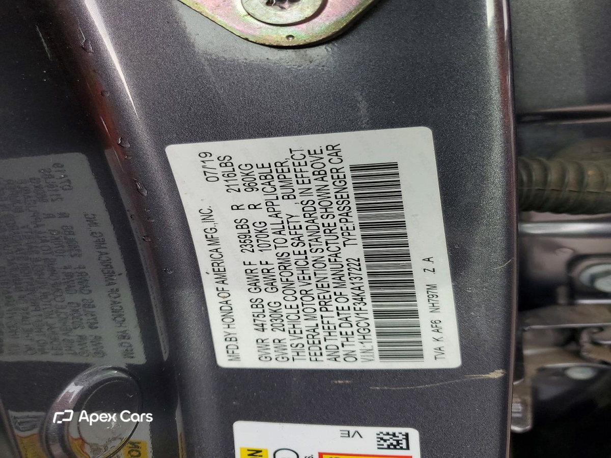 Honda Accord 2019