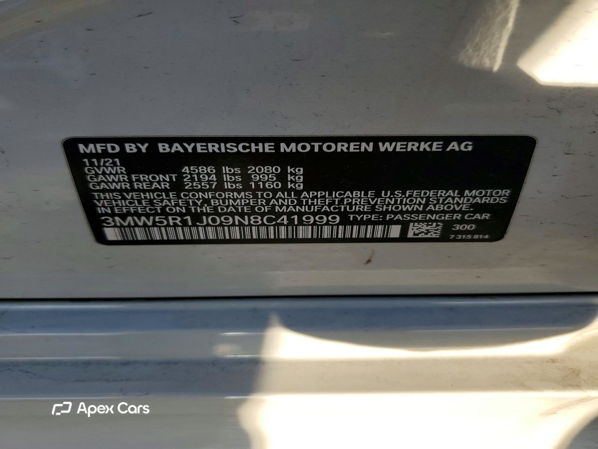 BMW Series 3 2022