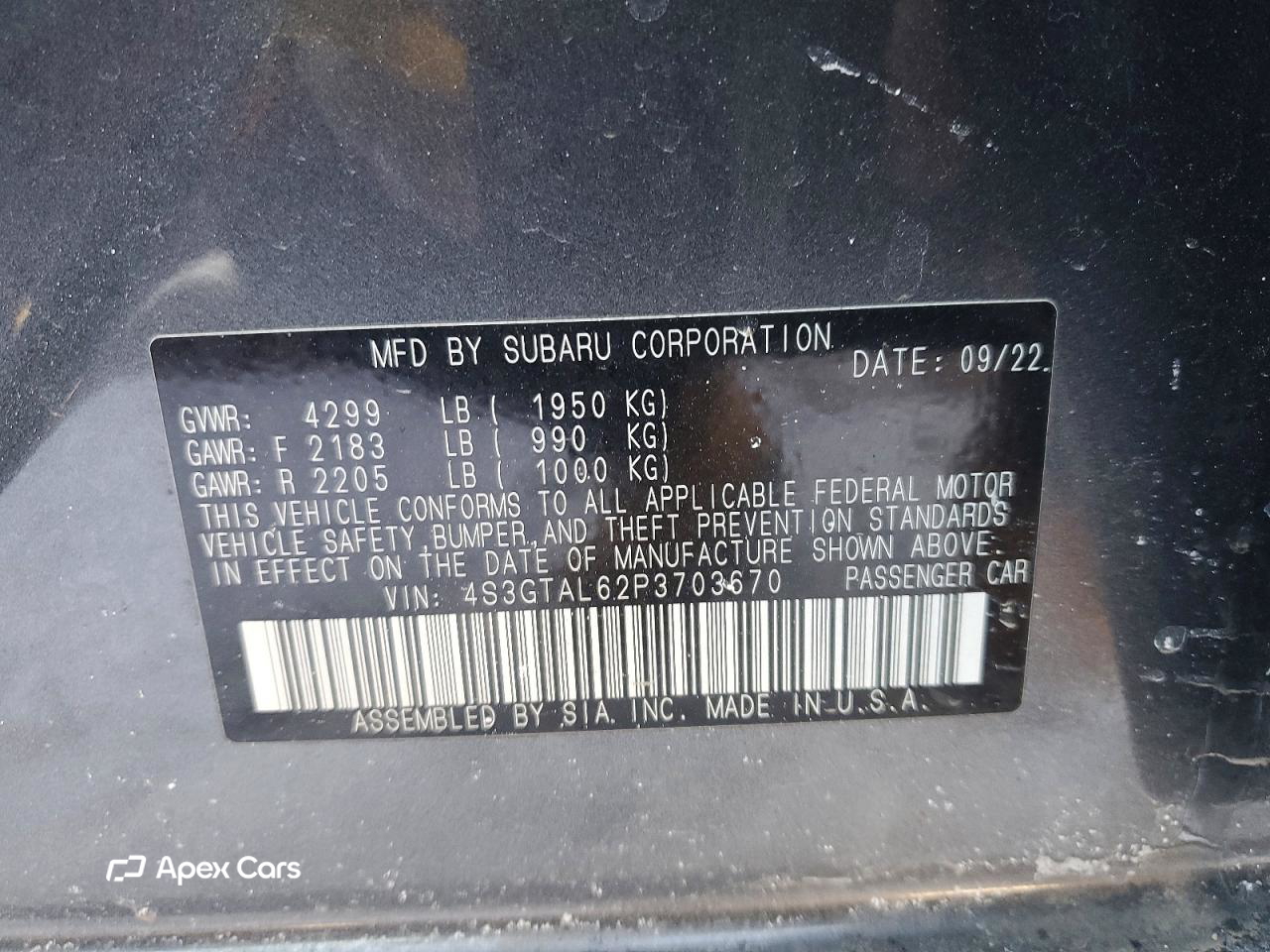 Subaru Impreza 2023