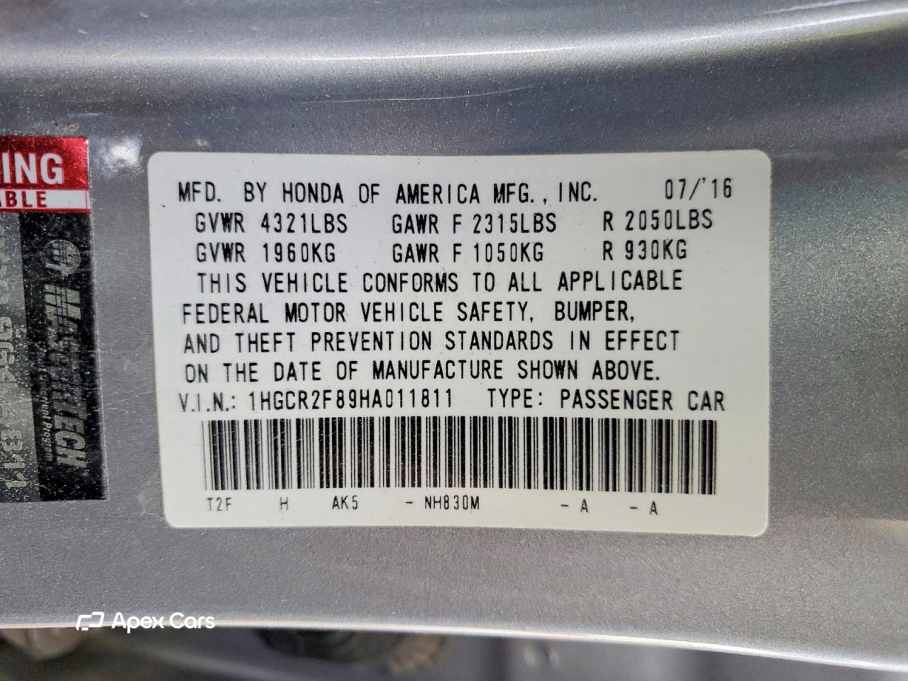 Honda Accord 2017