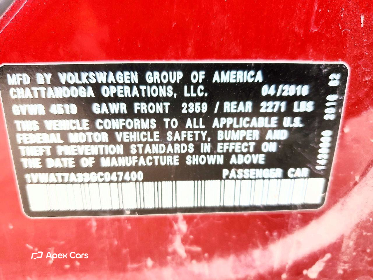 Volkswagen Passat 2016