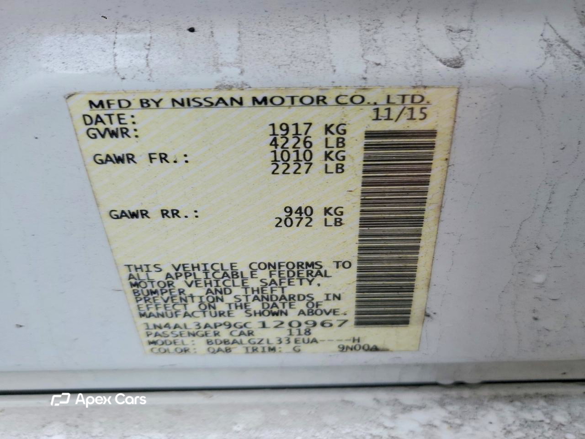Nissan Altima 2016