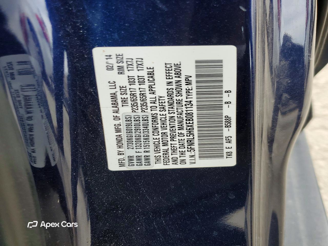 Honda Odyssey 2014