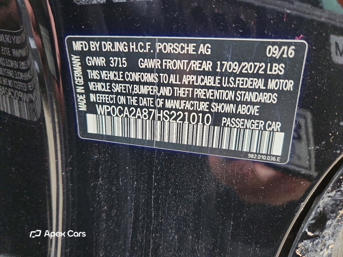 Porsche Boxster 2017