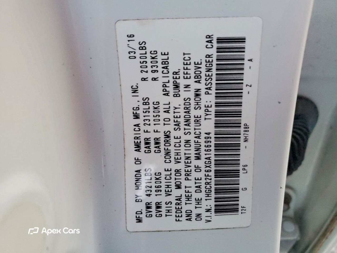 Honda Accord 2016