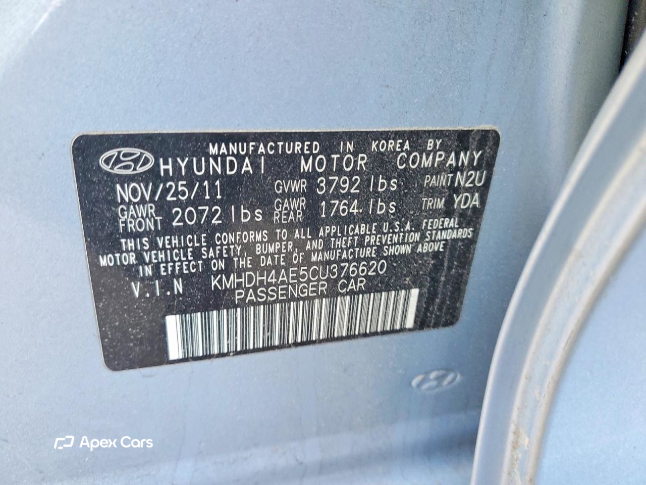 Hyundai Elantra 2012