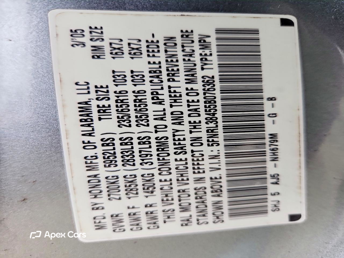 Honda Odyssey 2005