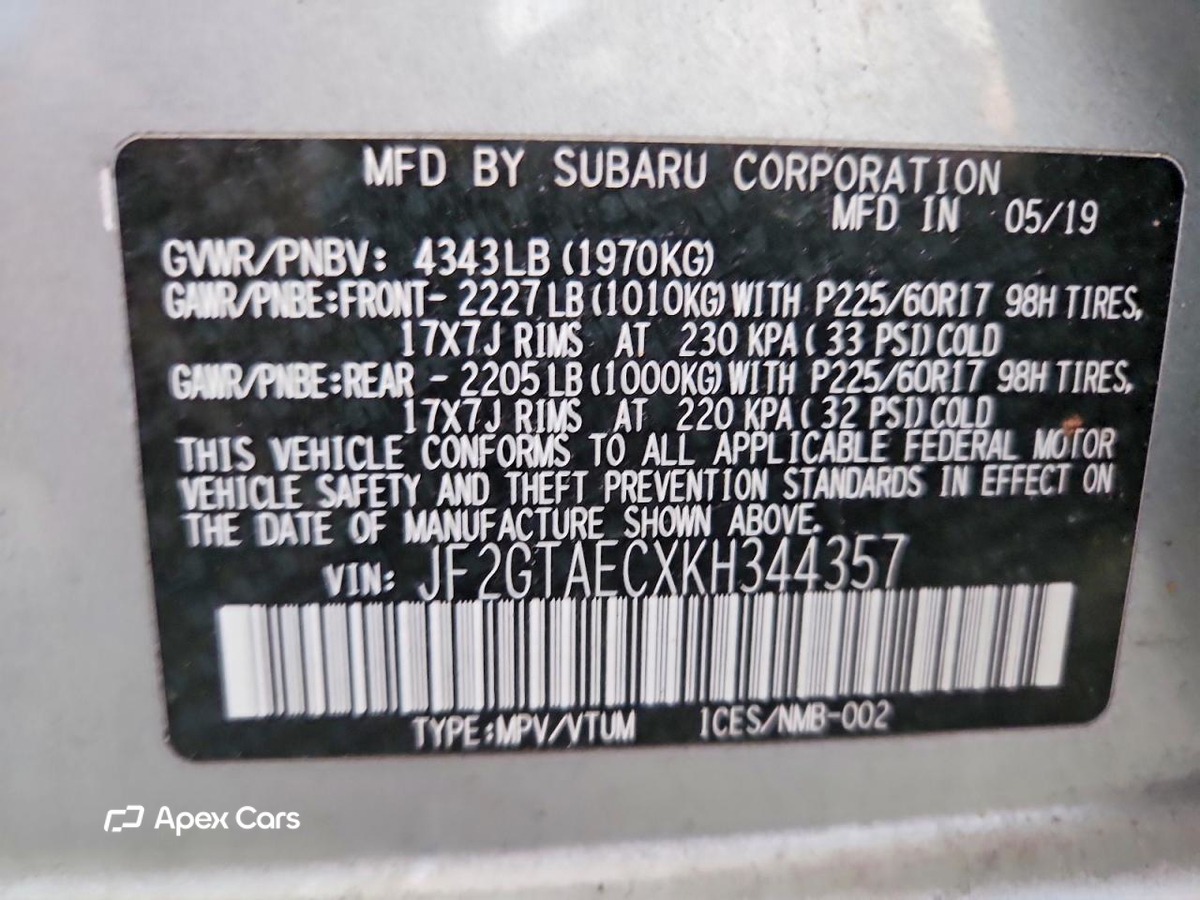Subaru XV 2019