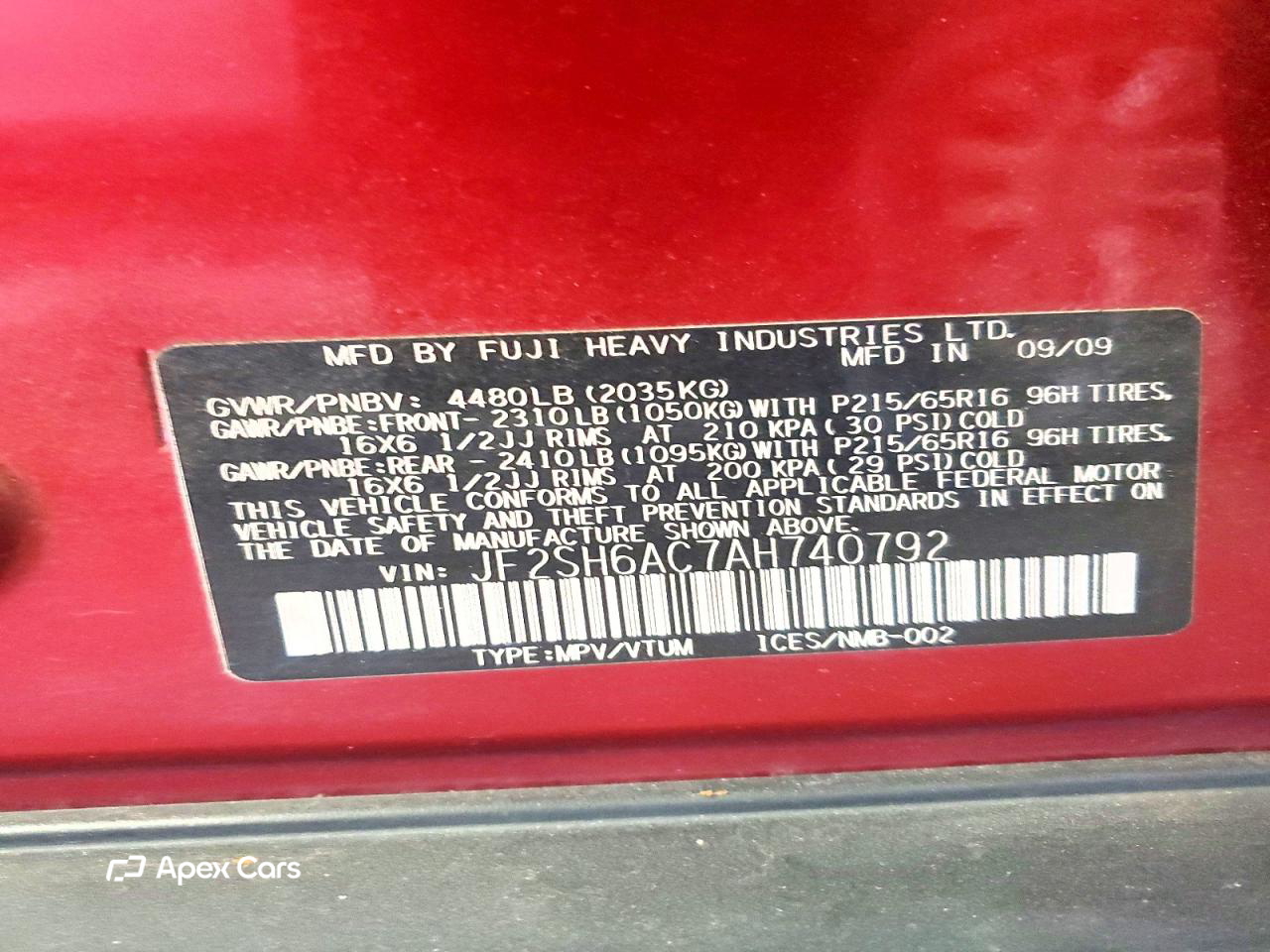 Subaru Forester 2010