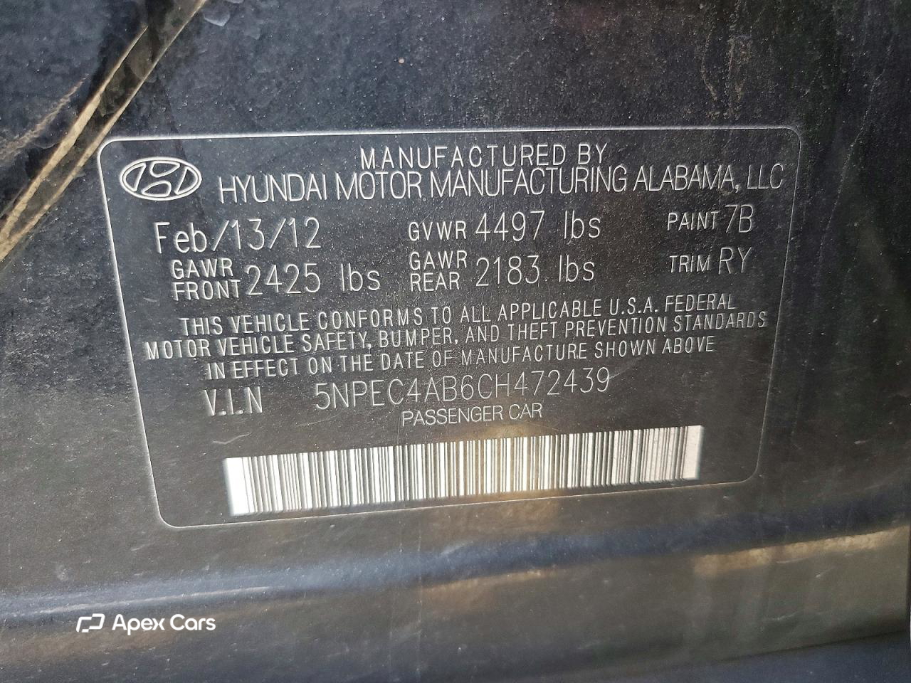 Hyundai Sonata 2012