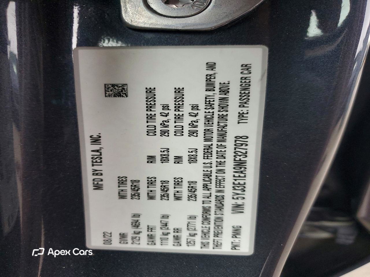 Tesla Model 3 2022