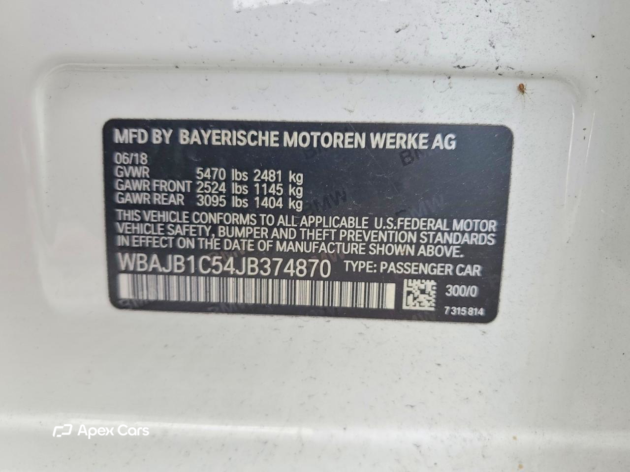 BMW Series 5 2018