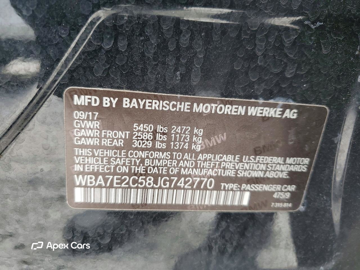 BMW Series 7 2018