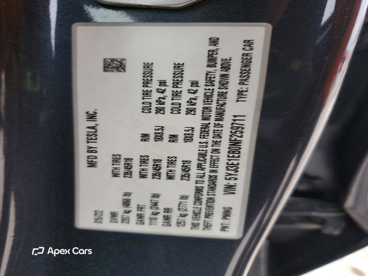 Tesla Model 3 2022
