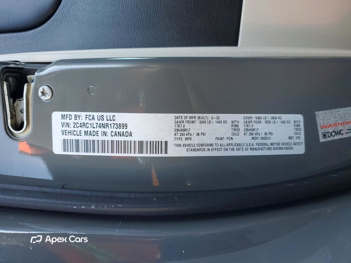 Chrysler Pacifica 2022