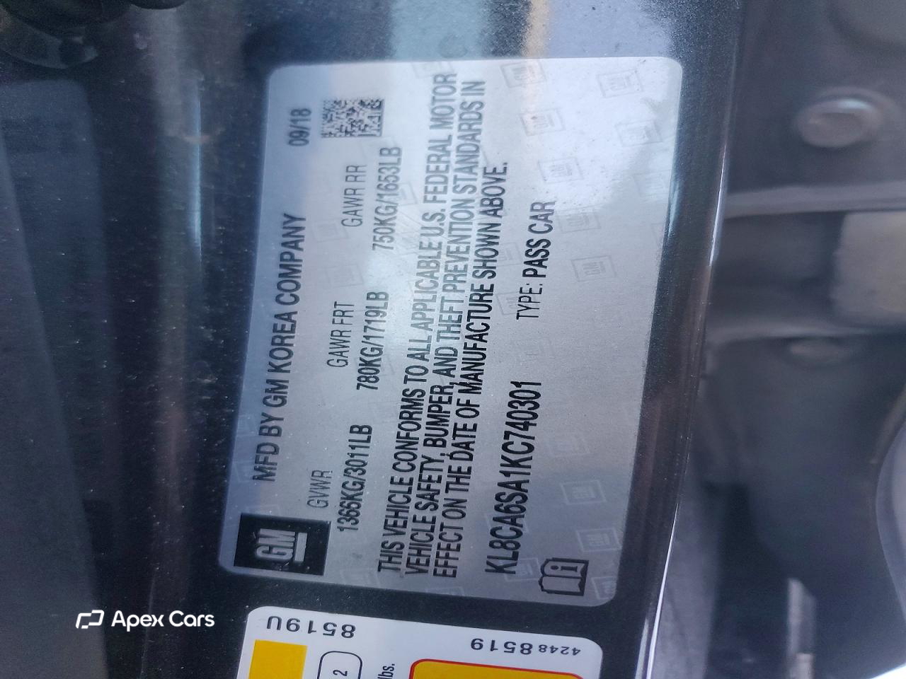 Chevrolet Spark 2019