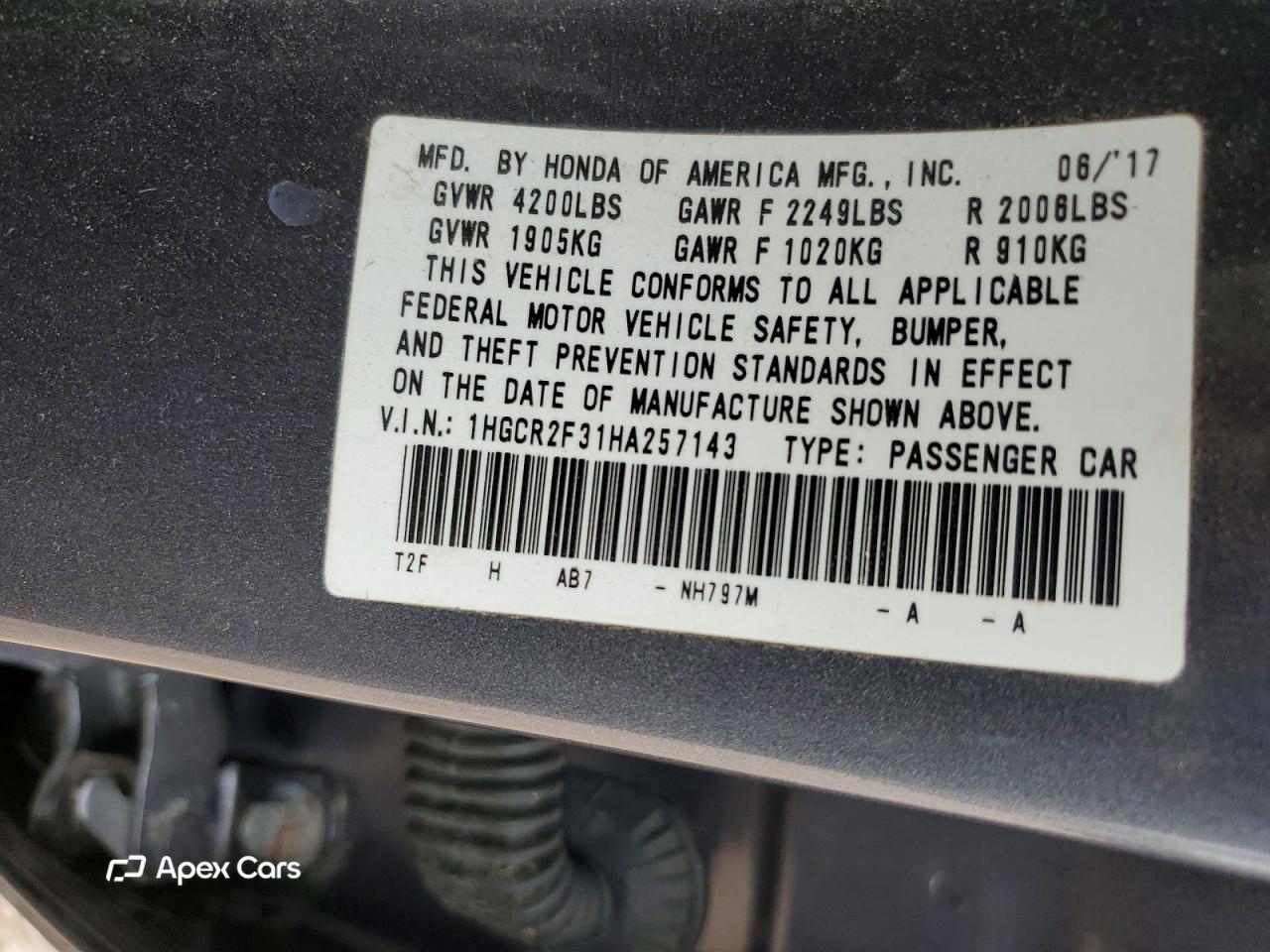 Honda Accord 2017