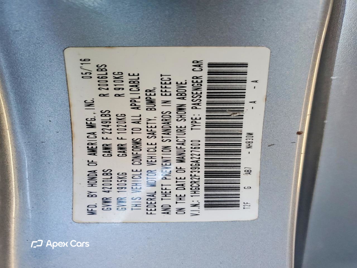 Honda Accord 2016