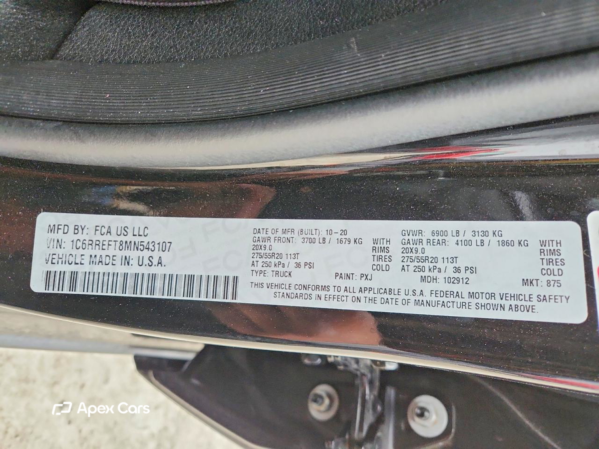 RAM 1500 2021