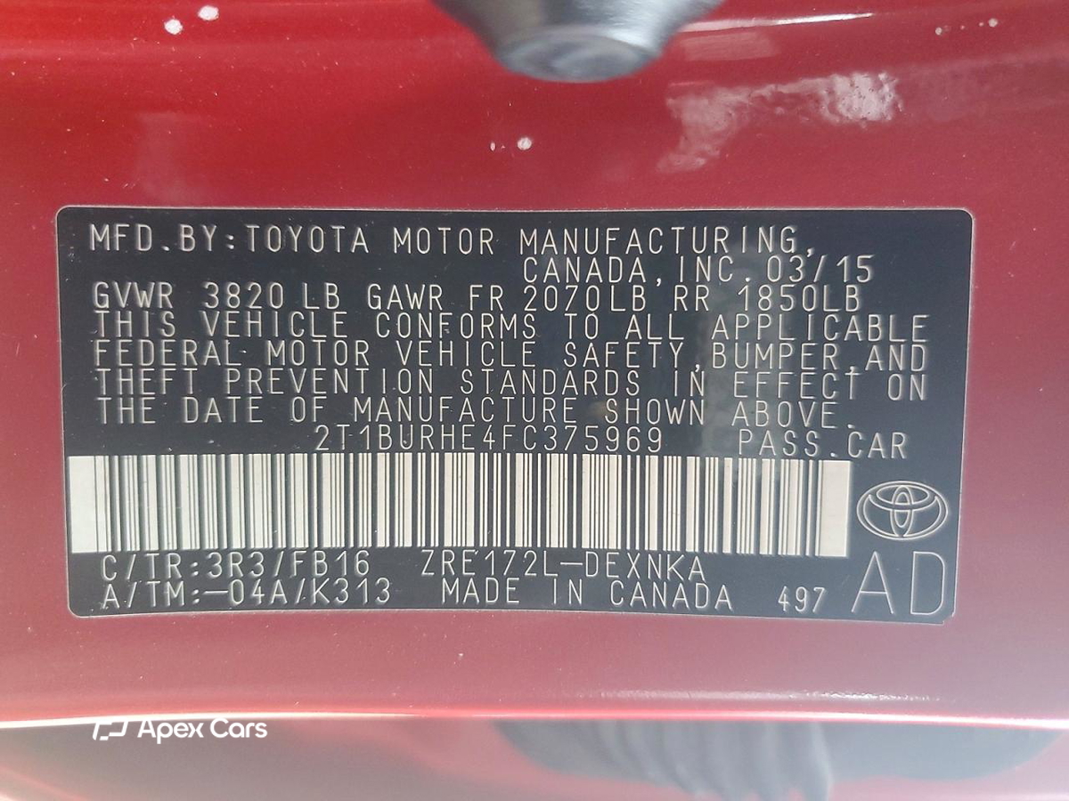 Toyota Corolla 2015