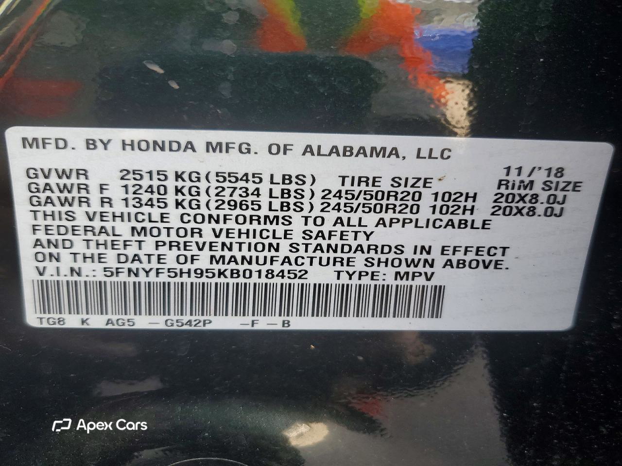Honda Pilot 2019