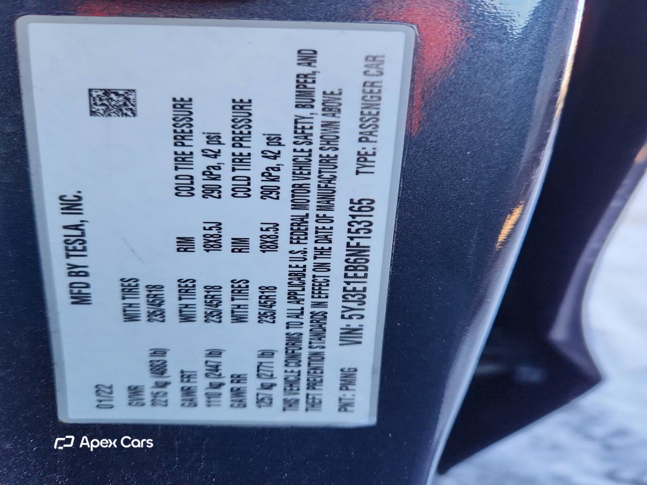 Tesla Model 3 2022