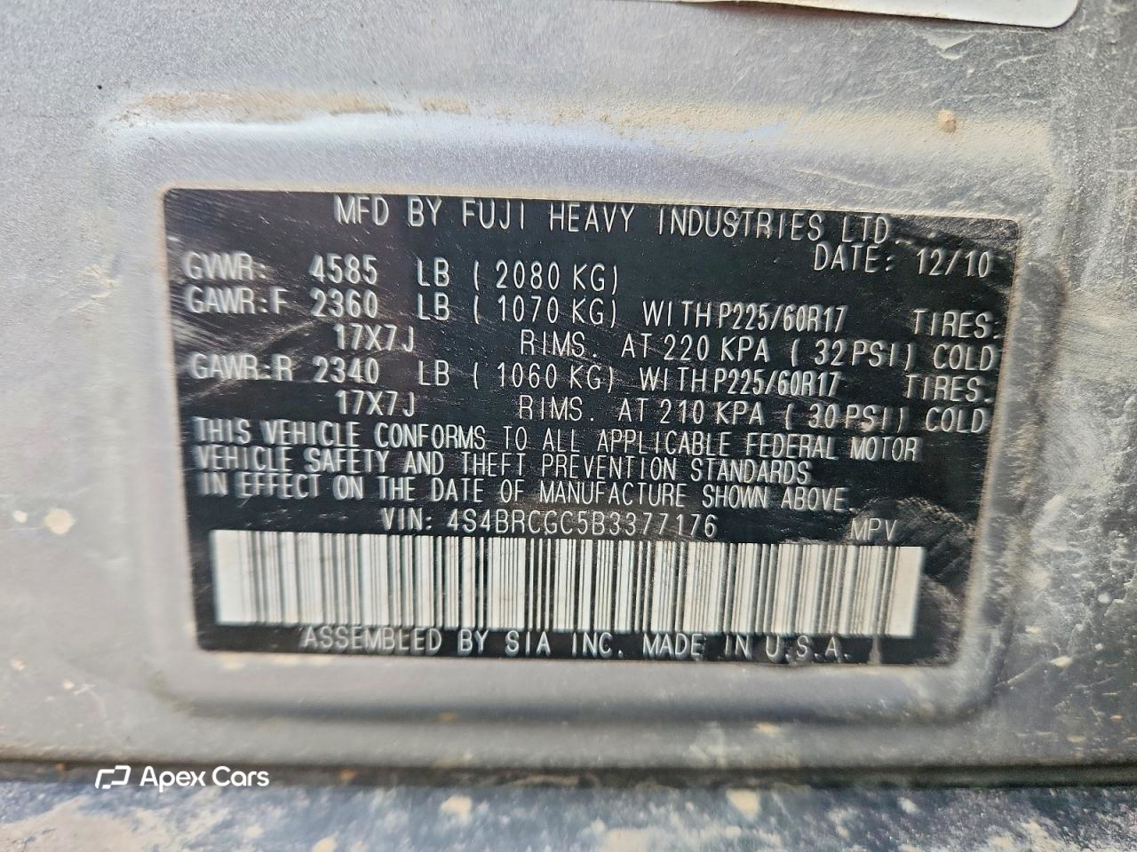 Subaru Outback 2011