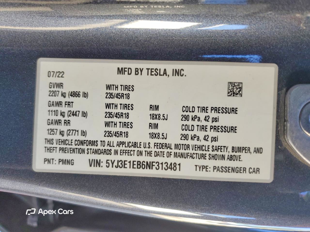 Tesla Model 3 2022