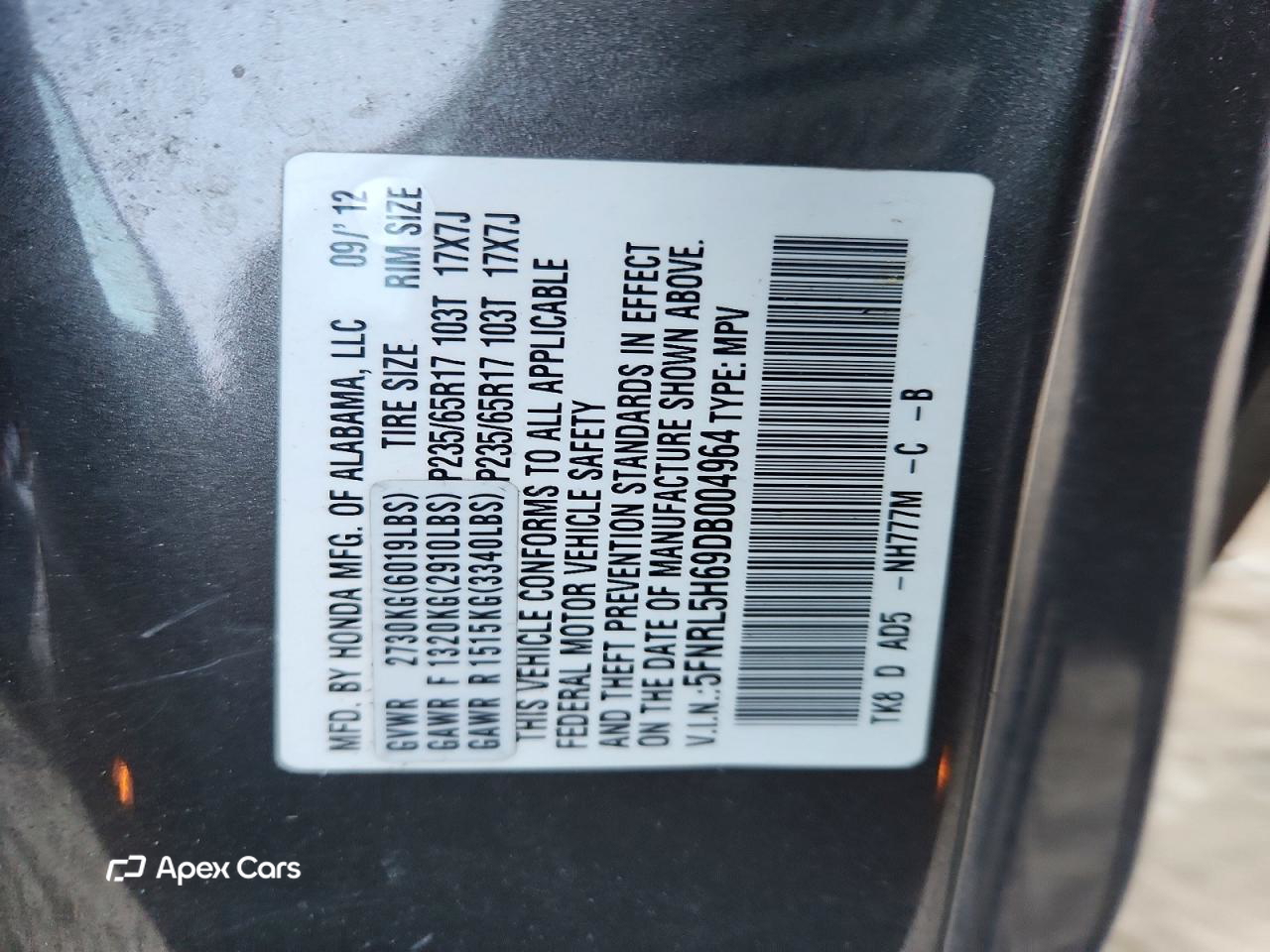 Honda Odyssey 2013