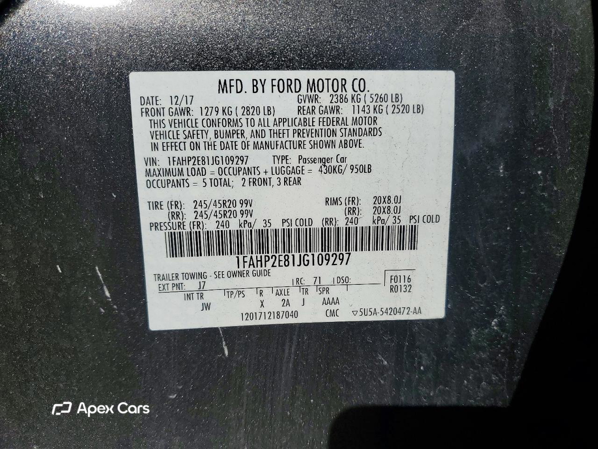 Ford Taurus 2018