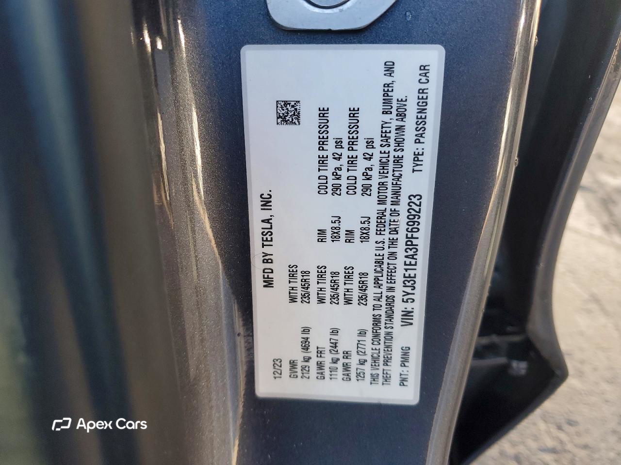 Tesla Model 3 2023