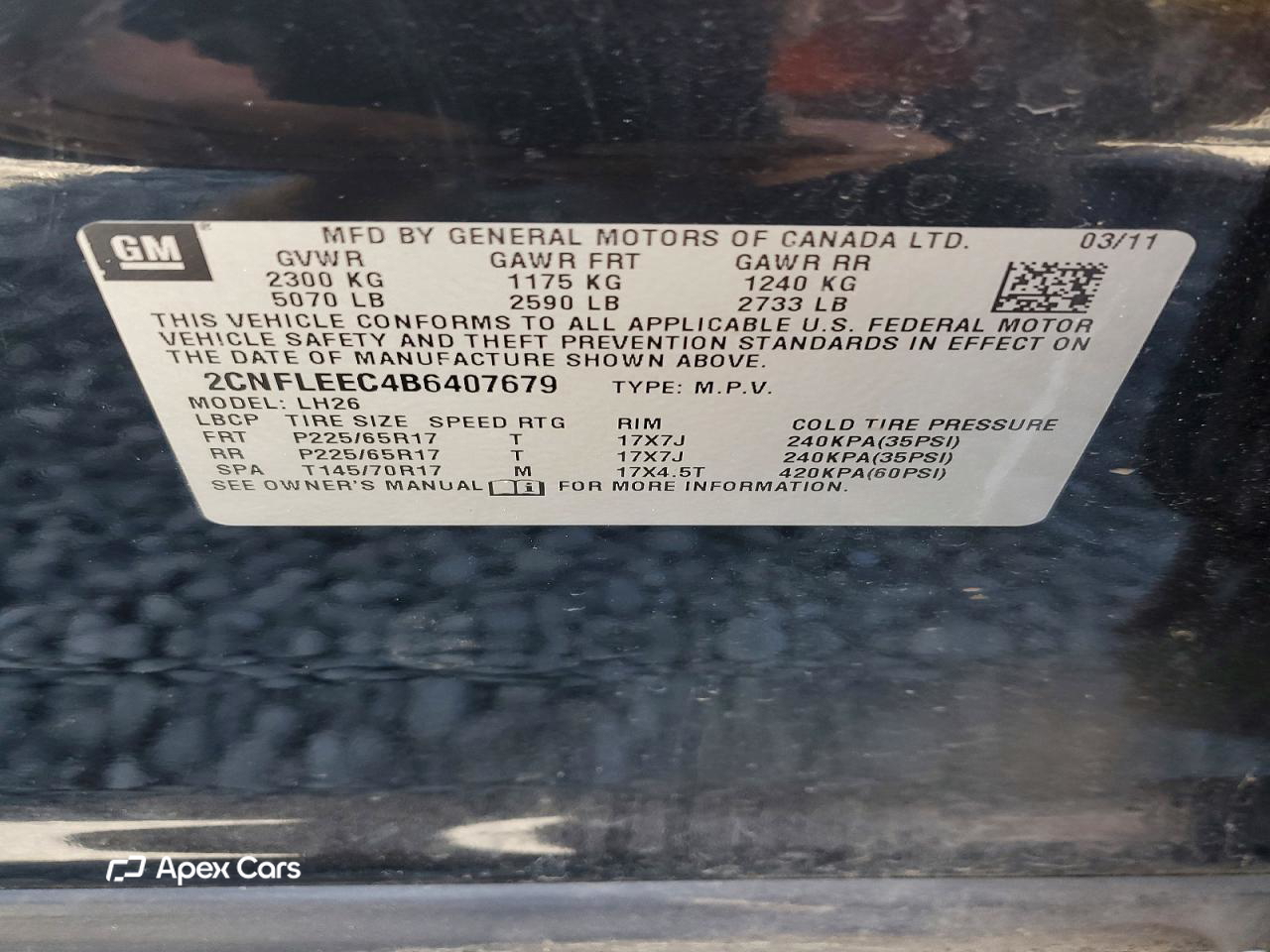 Chevrolet Equinox 2011