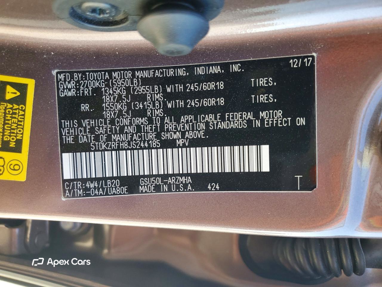 Toyota Highlander 2018