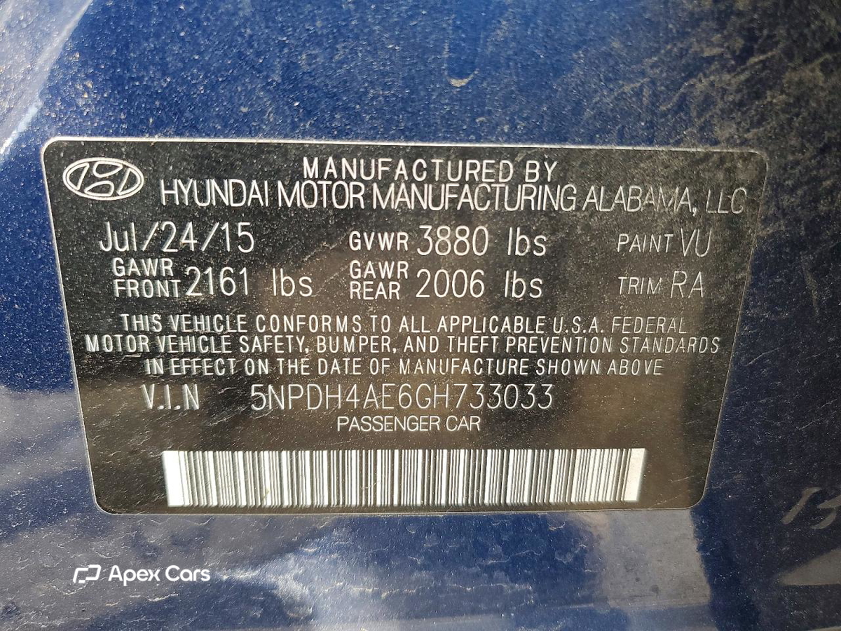 Hyundai Elantra 2016
