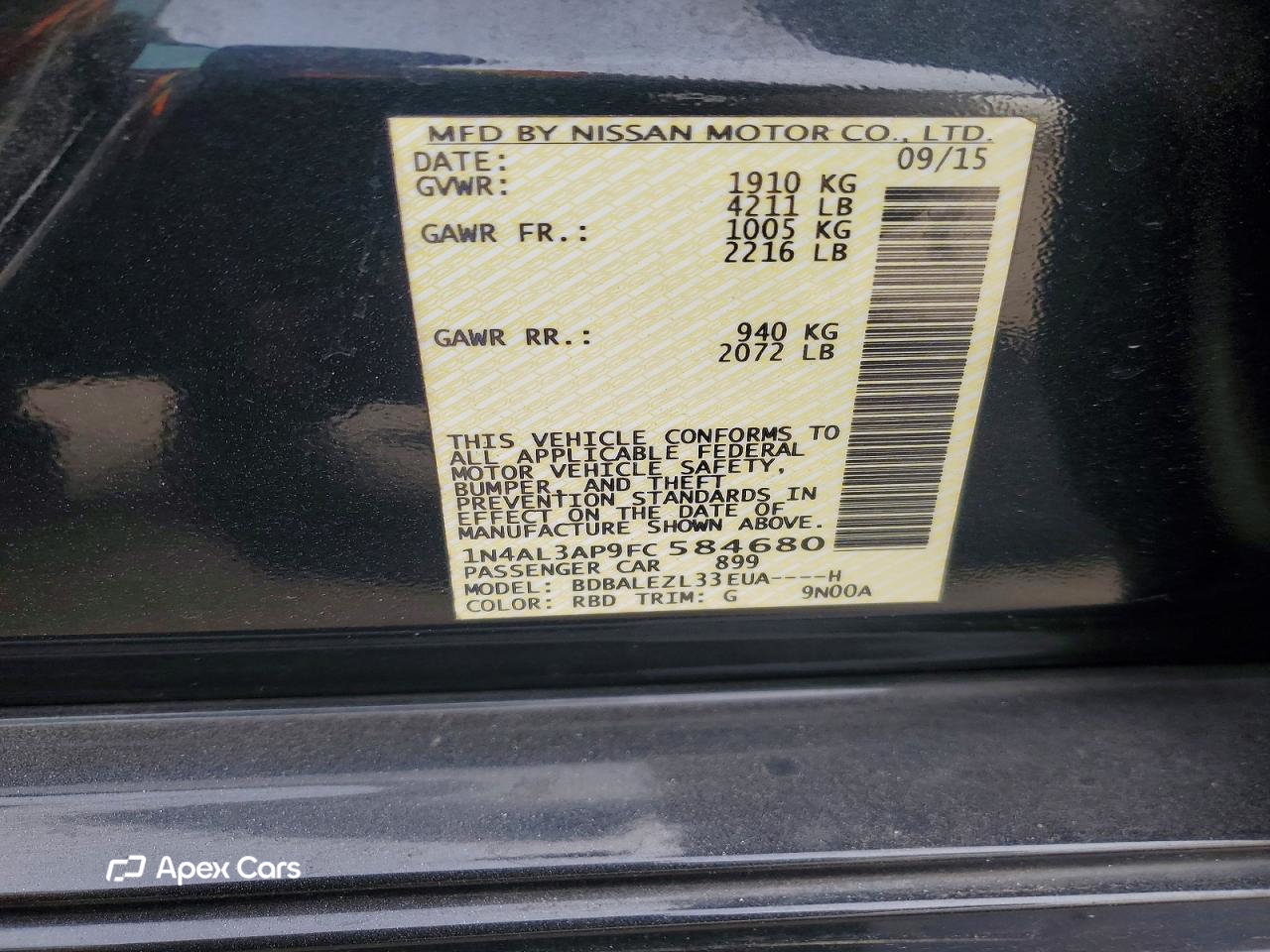 Nissan Altima 2015