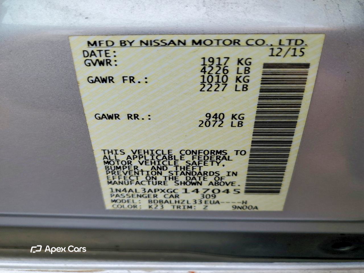Nissan Altima 2016