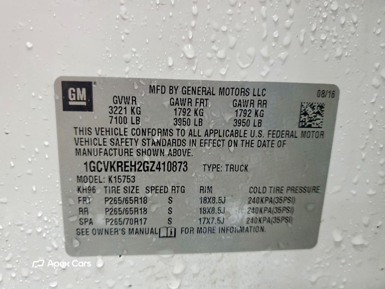 Chevrolet Silverado 2016