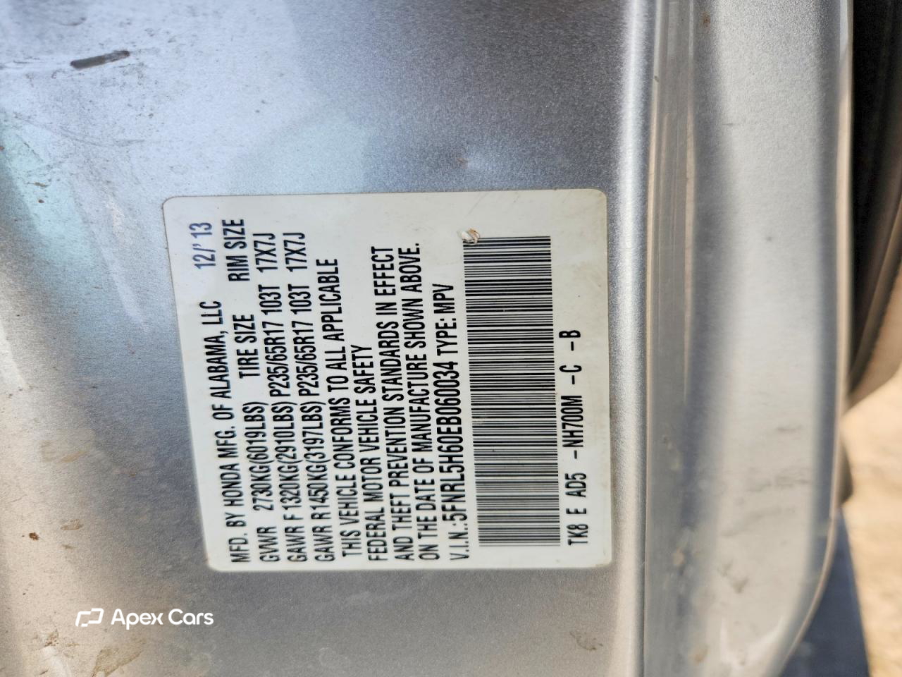 Honda Odyssey 2014