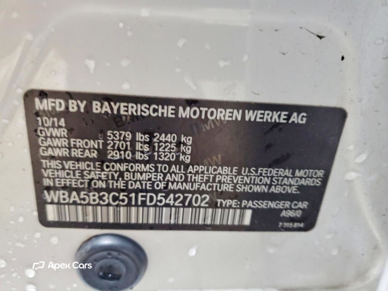 BMW Series 5 2015