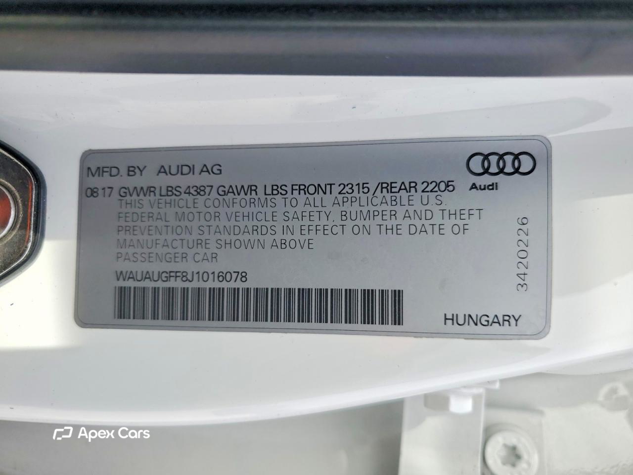Audi A3 2018