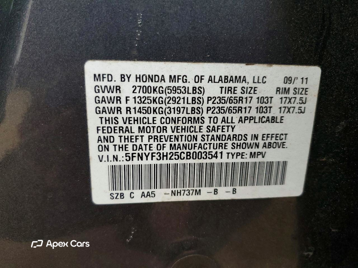 Honda Pilot 2012