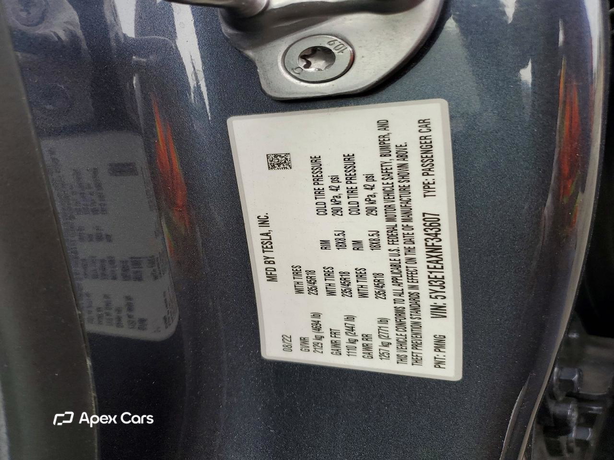 Tesla Model 3 2022