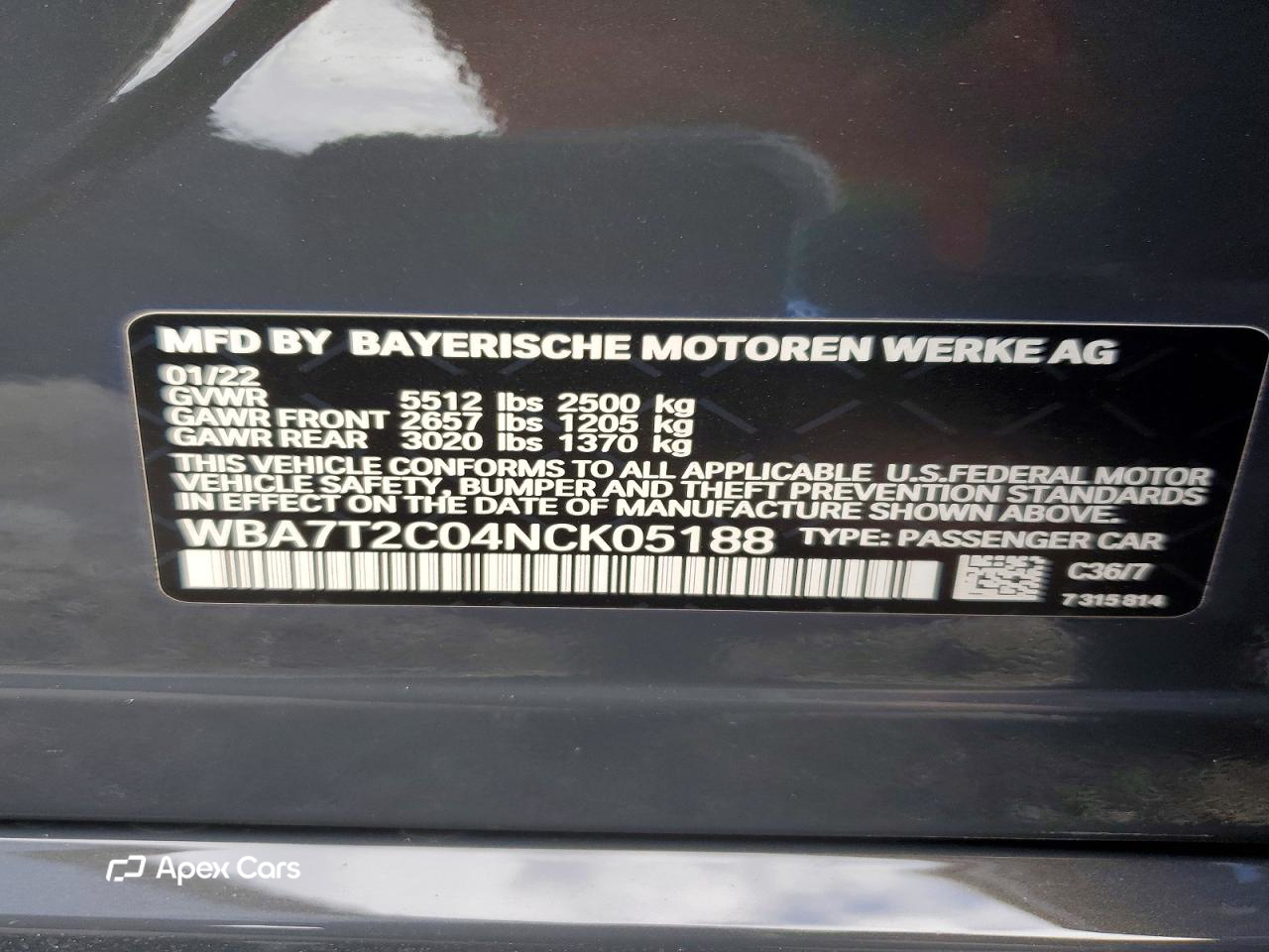 BMW Series 7 2022