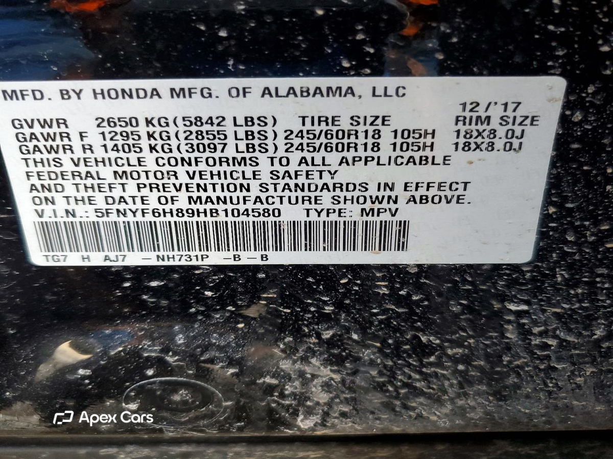 Honda Pilot 2017