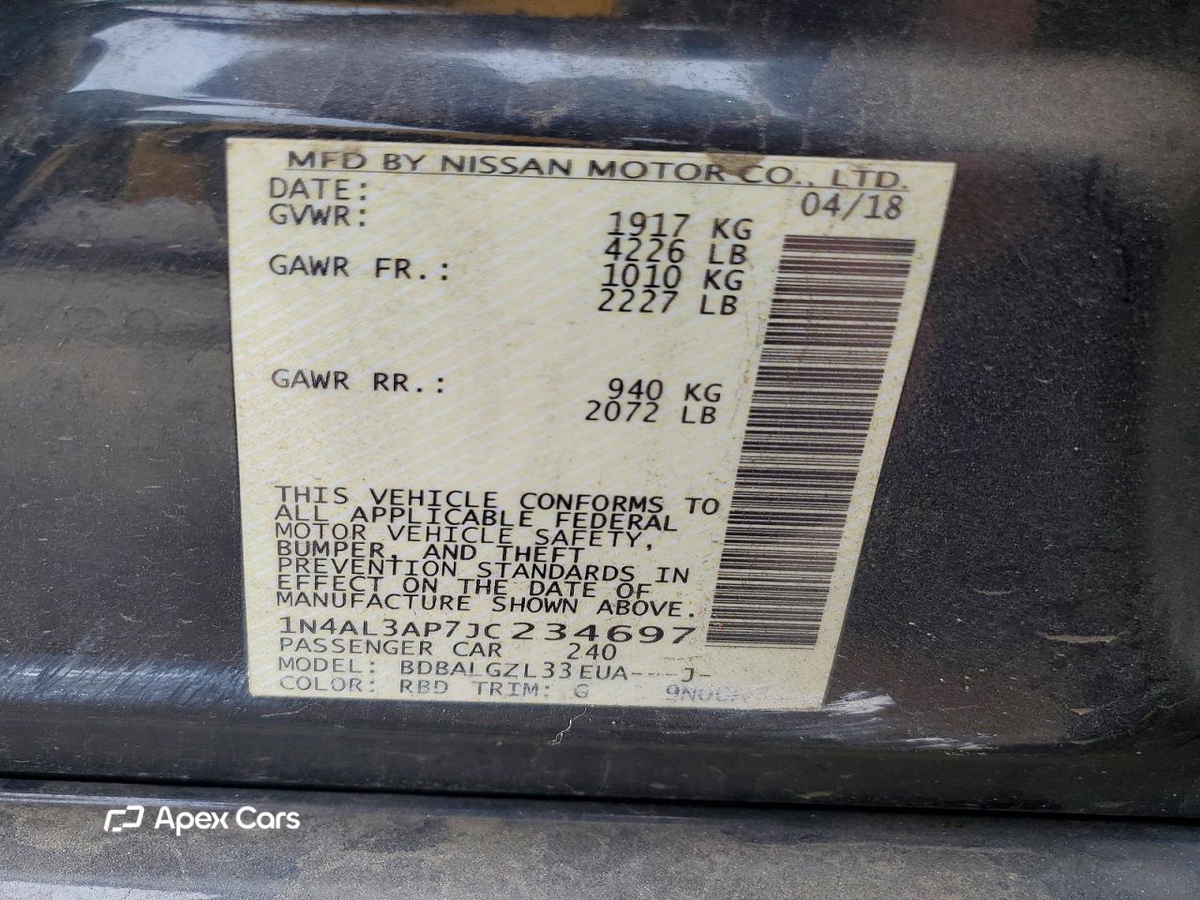 Nissan Altima 2018