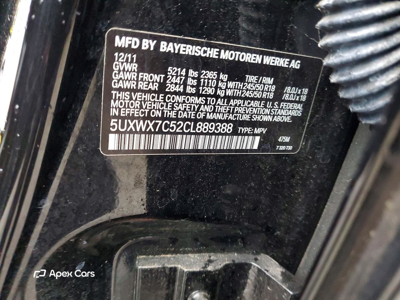 BMW X3 2012