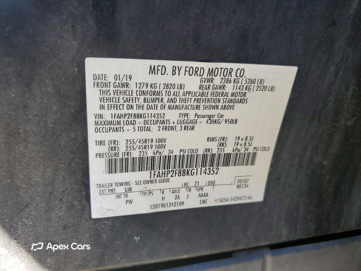 Ford Taurus 2019