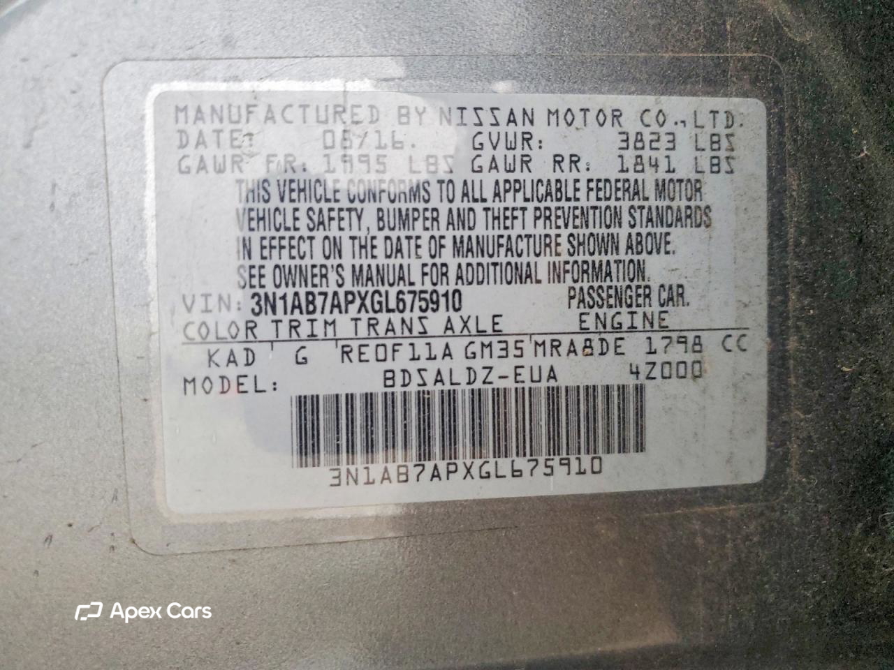 Nissan Sentra 2016
