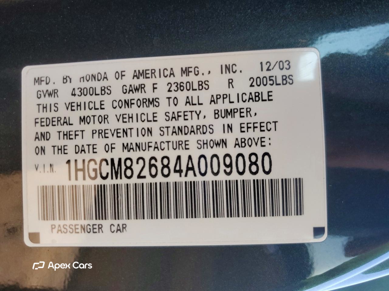 Honda Accord 2004